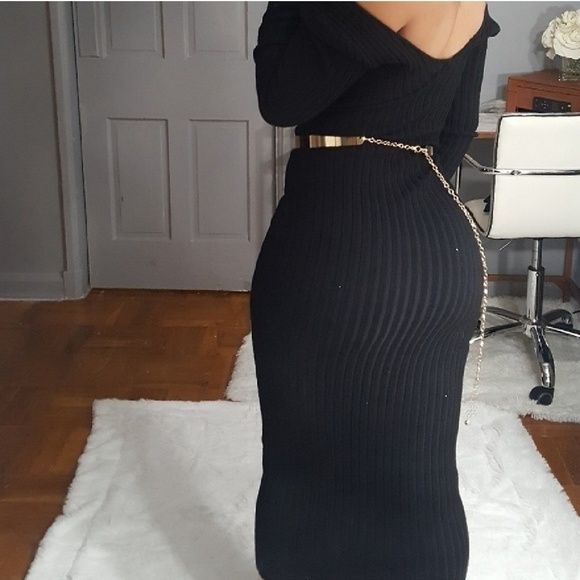 "Classy" Ribbed Maxi Dress NWOT - Picture 3 of 8